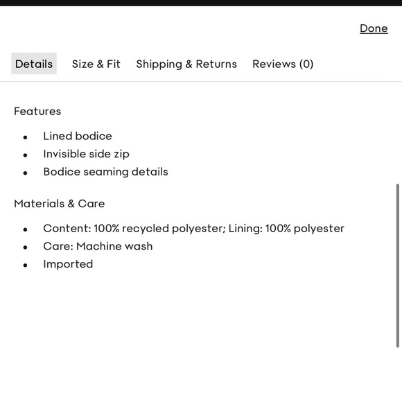 NWT Aritzia Wilfred Fable Black Mini Dress - Picture 8 of 8